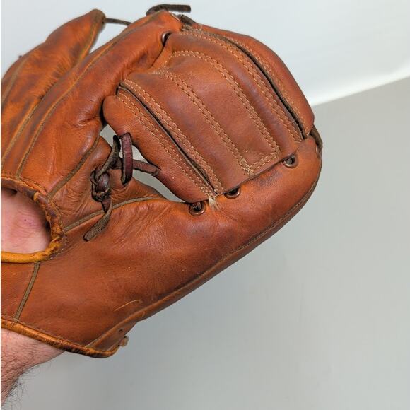 Vintage Flexotan Deep Cuf Pocket Baseball Glove Ted Williams Model TW - Picture 6 of 9